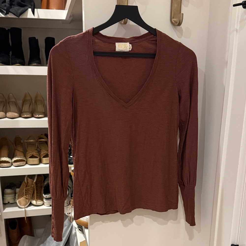 Nation LTD long sleeve top, size Small